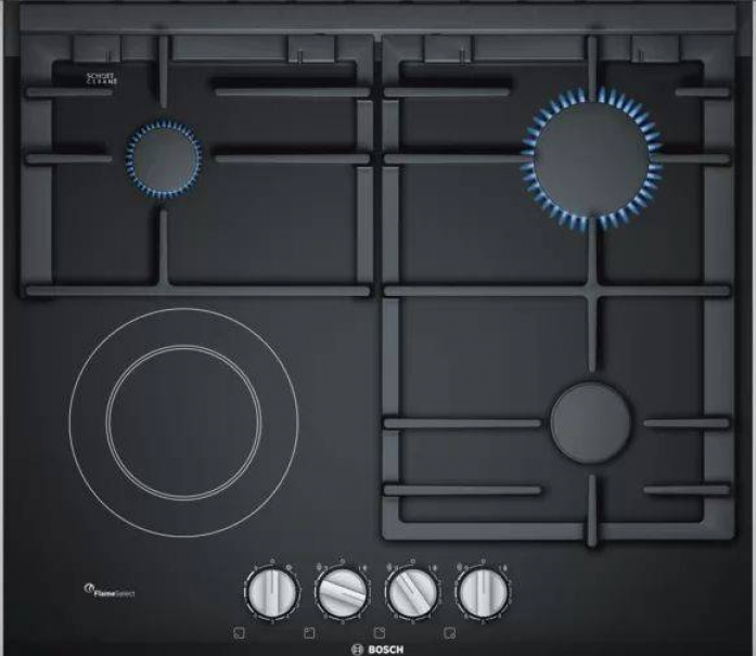 Газовая варочная панель Bosch PRY6A6B70Q черный