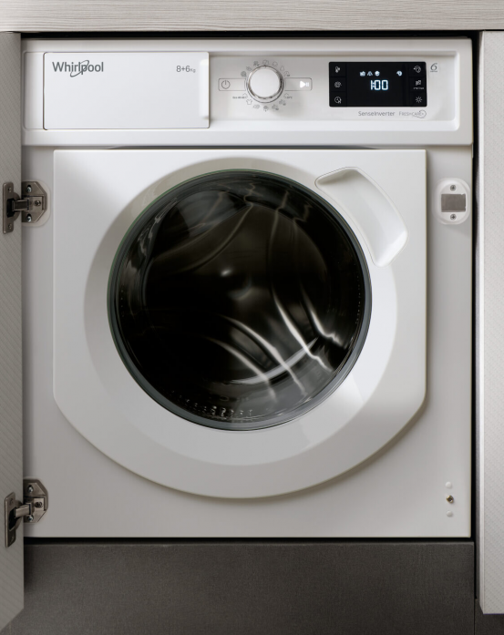 Встраиваемая стиральная машина с сушкой Whirlpool BI WDWG 861484 EU