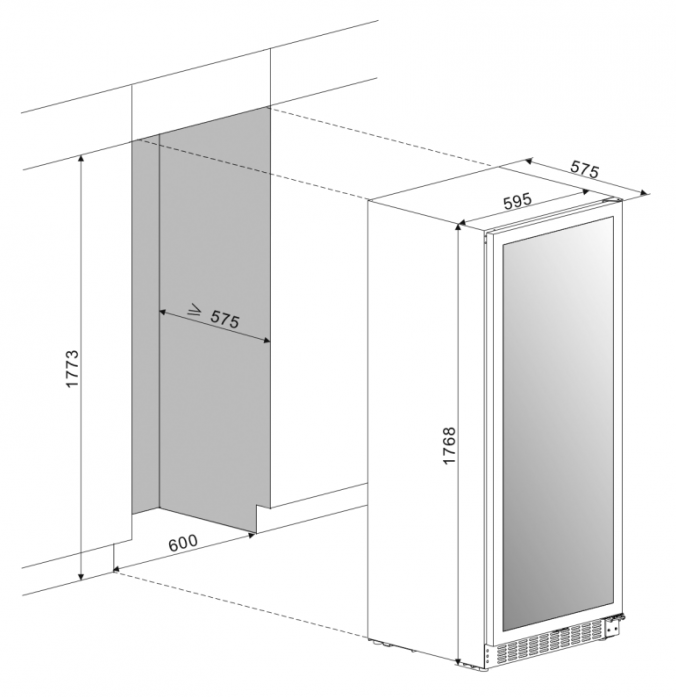 Винный шкаф Dunavox DX-123.338DSS в магазине «На диване» в Самаре  — Выгодная цена