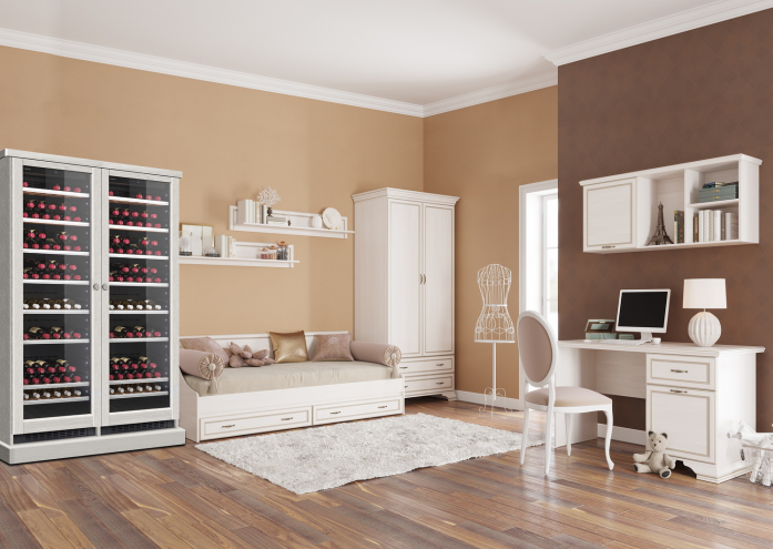 Винный шкаф DOMETIC C125G Double Wooden Loft White в магазине «На диване» в Самаре  — Выгодная цена