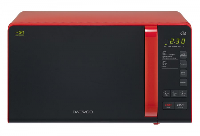 Микроволновая печь DAEWOO KQG-663R красный/черный
