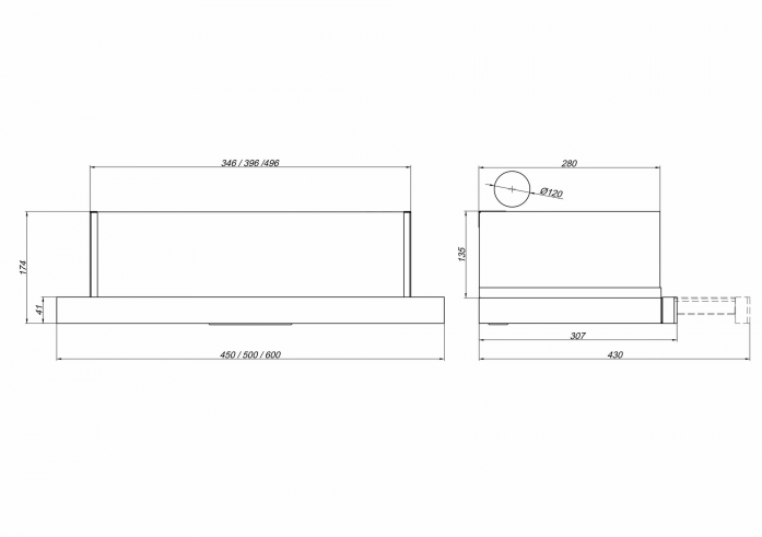Кухонная вытяжка Elikor Интегра GLASS 50Н-400-В2Д нержавеющая сталь/белый в магазине «На диване» в Самаре  — Выгодная цена