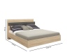 Кровать SILVIA, Кр-06(1600) с подъемным механизмом