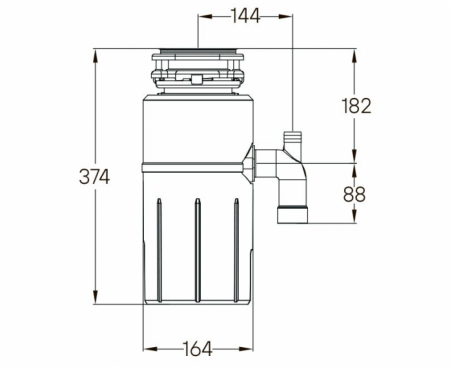 Измельчитель пищевых отходов Paulmark INTENSO I-500 в магазине «На диване» в Самаре  — Выгодная цена