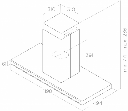 Вытяжка Elica ELEMENT ISL @ IXBL/A/120 PRF0194158 в магазине «На диване» в Самаре  — Выгодная цена