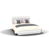 Кровать Siena КМ-01 (1600) под ПМ, белый, MARVEL WHITE