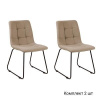 Стул Duo, комплект (2 шт), бархат бежевый 5