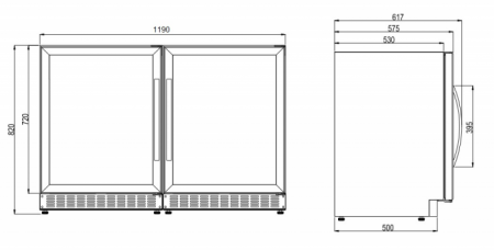 Винный шкаф DOMETIC C50G Double Wooden Wenge в магазине «На диване» в Самаре  — Выгодная цена